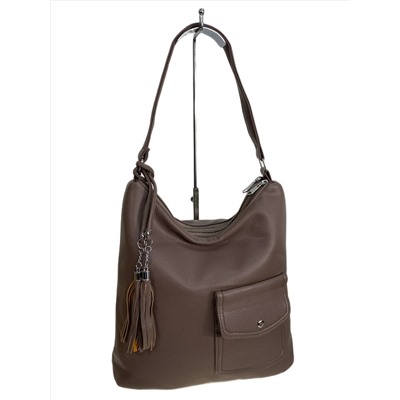 Женская сумка из искусственной кожи, цвет бежевый