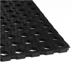 Коврик ячеистый грязесборный, 80×120×1.6 см, чёрный