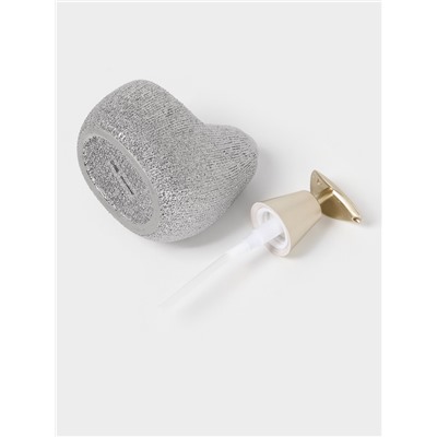 Дозатор для моющего средства с подставкой для губки Доляна «Африка», 350 мл, серый