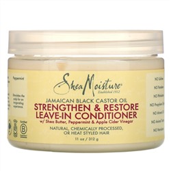 SheaMoisture, Jamaican Black Castor Oil, Strengthen & Restore Leave-In Conditioner, 11 oz (312 g)