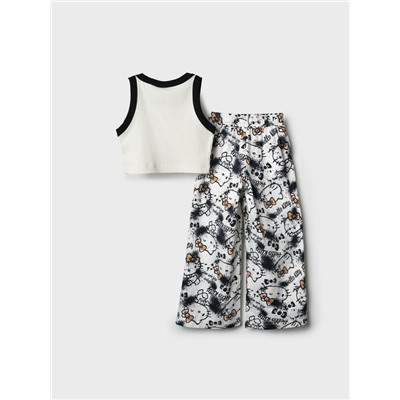 Комплект трикотажный для девочек: топ, брюки