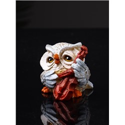 Фигурка полистоун «Сова с виолончелью», 5.7×5.1×6.2 см