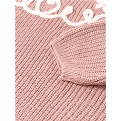 Джемпер детский KAFTAN Love, размер 30 (98-104 см), розовый