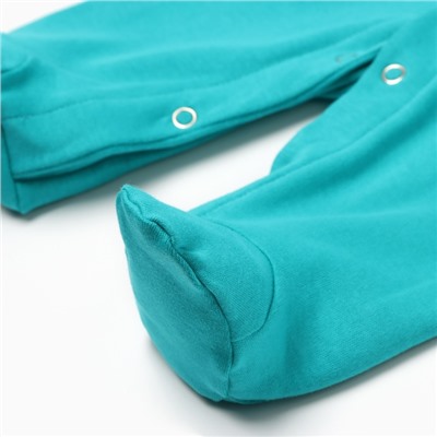 Комбинезон детский MINAKU цвет изумрудный, рост 62-68 см