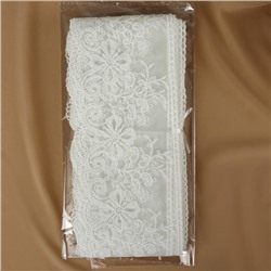 Кружево на сетке, 110 мм, 11±1 м, айвори