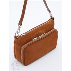 Сумка женская кожаная 8200PEF brown Polina&Eiterou  в Новосибирске