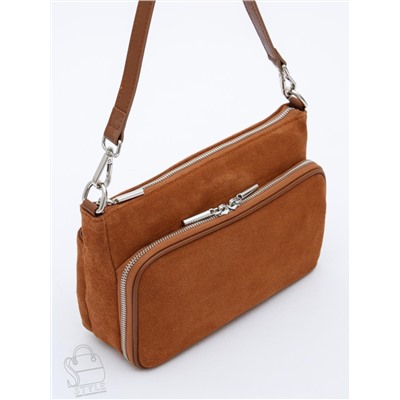 Сумка женская кожаная 8200PEF brown Polina&Eiterou  в Новосибирске