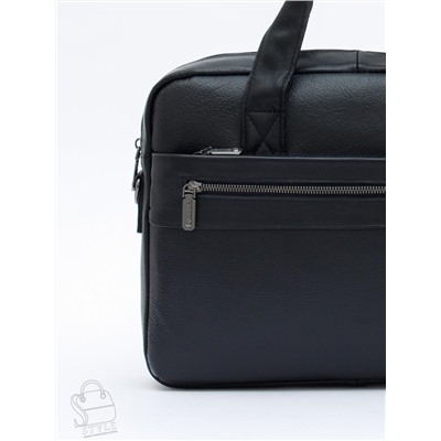 Портфель мужской кожаный 11011Z black Zinimsk в Новосибирске