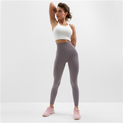Легинсы спортивные женские MINAKU: SPORTLY, серые, размер 44-46