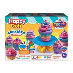 Набор для лепки с формочками капкейки, 24 см Happy Doh