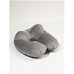 Подушка надувная для шеи, дорожная, 31×31 см, серая
