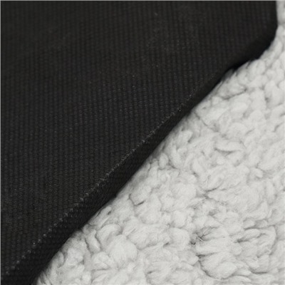 Лежанка для животных «Уют», мягкий мех, 50×42×11 см, серая