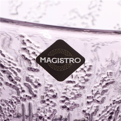 Креманка Magistro «Французская лаванда», 280 мл, 10.4×10.5 см, стекло, сиреневая