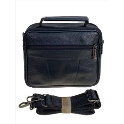 Сумка мужская из натуральной кожи, цвет черный