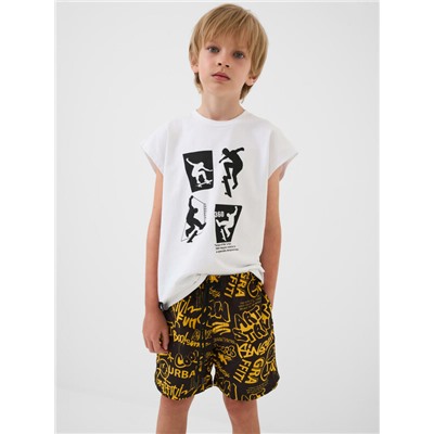 Шорты текстильные плавательные для мальчиков, длинные