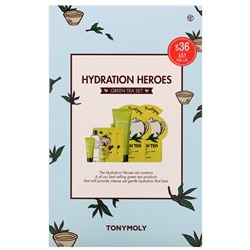 Tony Moly, Hydration Heroes, Green Tea Set, 8 Piece Set