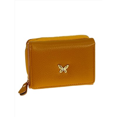 Женское портмоне из искусственной кожи, цвет желтый