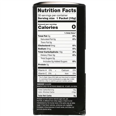 RxSugar, Nutritious Sugar, 30 Stick Packs, 0.35 oz (10 g) Each