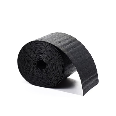 Лента бордюрная, 15 см×10 м, пластиковая, садовая, цвет серый гранит