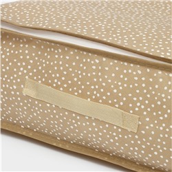 Кофр для хранения вещей Доляна Points, ПВХ окно, 80×45×15 см, бежевый