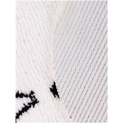 Коврик Доляна White Cat, 50.5×61 см, ворс 1.5 см, микрофибра, белый