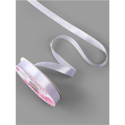 Лента атласная, 20 мм, 91±1 м, белая №01