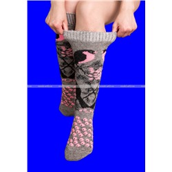 2 ПАРЫ - Гольфы женские теплые шерстяные высокие арт. 4А54