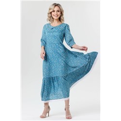 Платье штапель  6102/05/Голубой