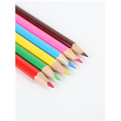 Подарочный набор новогодний, 5 шт. блок с раскраской, мини карандаши цветные