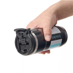 Термокружка «Путешествие», 600 мл, 20.7×7.5 см, сохраняет тепло до 12 ч, нержавеющая сталь, чёрная