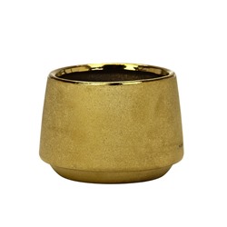 УЦЕНКА Кашпо "Золотое" 14,5х14,5х10см