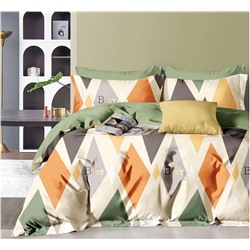 Постельное белье сатин элит на молнии - Ромбы