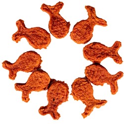 Wanpy Dog лакомые кусочки из нежного лосося в форме рыбок 100 г