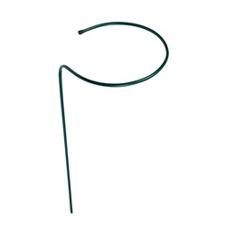 Кустодержатель для цветов, d=40 см, h=90 см, ножка d=1 см, металл, зелёный