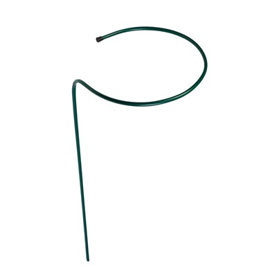 Кустодержатель для цветов, d=40 см, h=90 см, ножка d=1 см, металл, зелёный