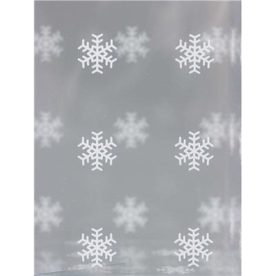 Коробка подарочная новогодняя складная ПВХ «Снежинки» 12×7×7 см