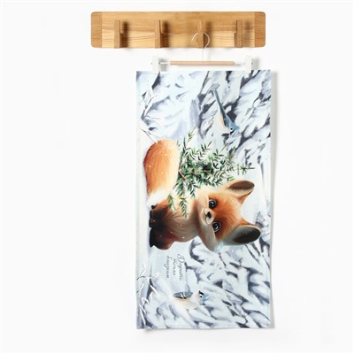 Полотенце новогоднее «Этель Дарите тепло» 40×73 см, 100% хлопок, саржа 190 г/м²