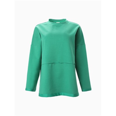Свитшот женский MINAKU: Casual Collection, зелёный, размер 42