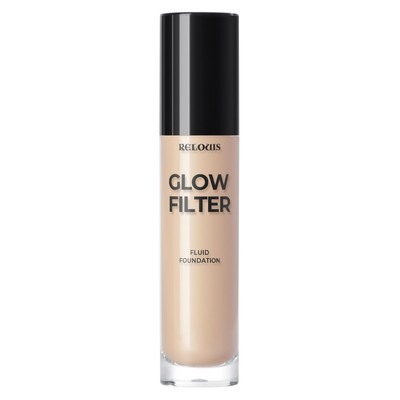 Сияющий тональный флюид с эффектом «фильтра» Glow Filter Fluid Foundation, тон 01 Light Beige