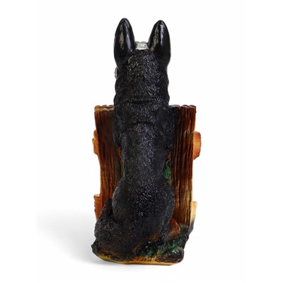 Садовая фигура из гипса «Овчарка на заборе», 20×22×37 см