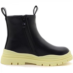 25105-19 черн Ботинки деми для девочек (27-32)/8