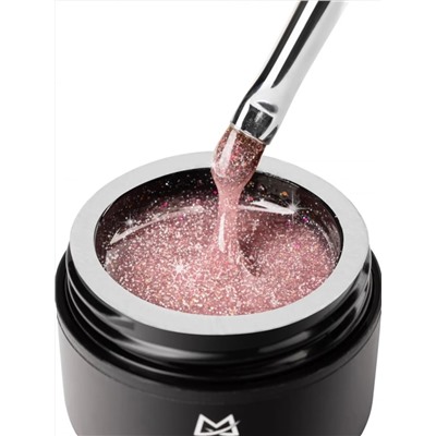 MANITA Гель моделирующий для ногтей с хлопьями юки / Builder Gel Flash №01, 15 мл 28218