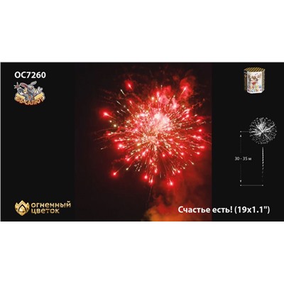 Фейерверк ОС7260 Счастье есть! (1,1" х 19)