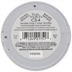 L'Oreal, Румяна True Match Super-Blendable Blush, оттенок C3-4 «Нежная роза», 6 г