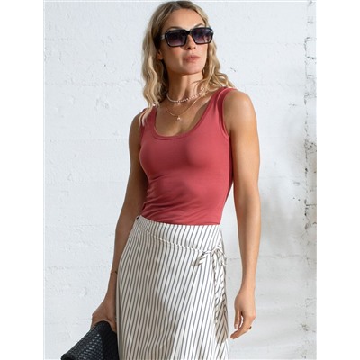 Топ облегающий из премиального хлопка с эластаном