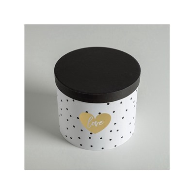 Набор коробок для цветов 4 в 1, упаковка подарочная, «Чёрно-белый», 14×14×13 см - 20×20×17.5 см