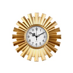 Часы настенные интерьерные, «Амерри», d=25 см, золотистые
