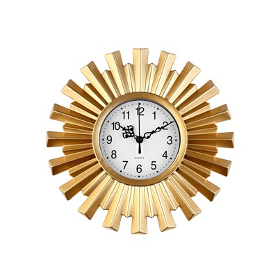 Часы настенные интерьерные, «Амерри», d=25 см, золотистые