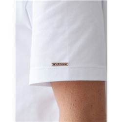 Футболка с принтом свободная эластичная из премиального хлопка