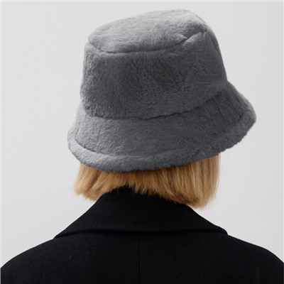 Панама зимняя женская MINAKU, размер one size 52-58, цвет графит